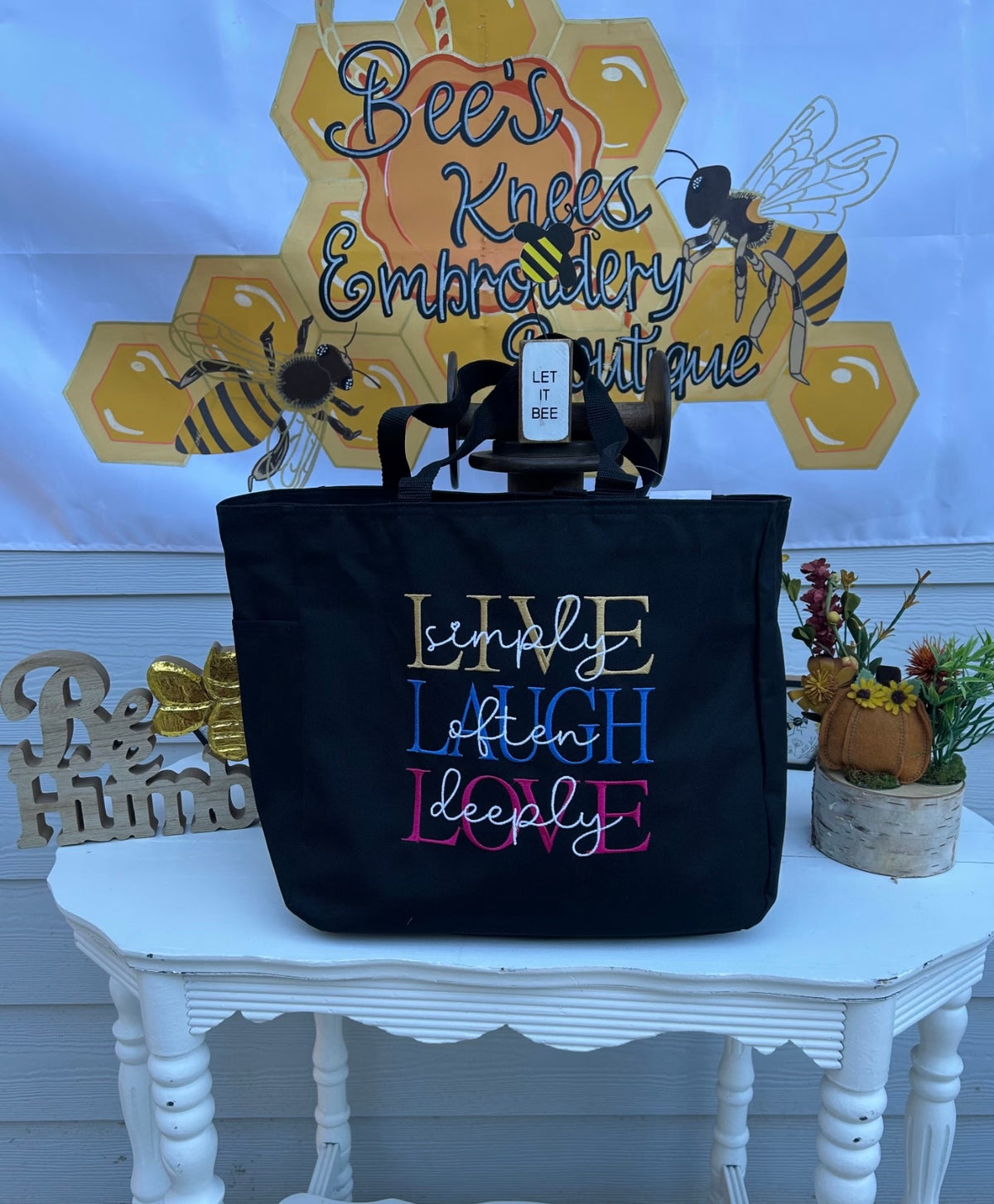 Live, laugh, love bag